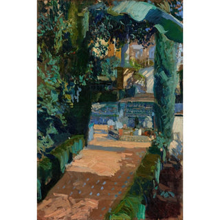 Cour des danses, Alcázar, Séville - Joaquín Sorolla | Reproduction Tableau Décoration murale affiche copie