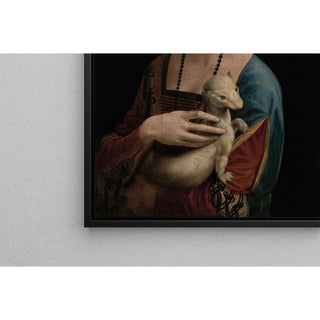 Dame à l'hermine - Portrait de Cecilia Gallerani - Léonard de Vinci | Reproduction Tableau Décoration murale affiche copie