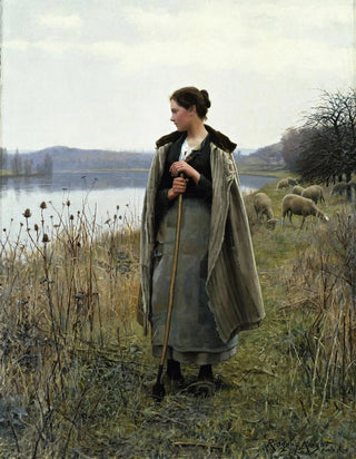 Daniel Ridgway Knight - The Shepherdess Of Rolleboise.webp