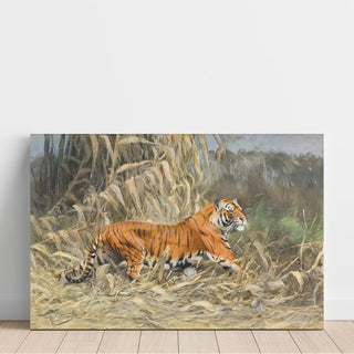 Dans la jungle Tigre - Wilhelm Kuhnert | Reproduction Tableau Décoration murale affiche copie