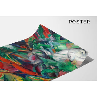 Dans la pluie - Franz Marc | Reproduction Tableau Décoration murale affiche copie