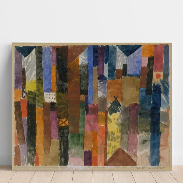 Reprodukcja obrazu przed miastem - Paul Klee