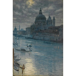 Edward John Poynter - A Moonlight Scene Venice.webp