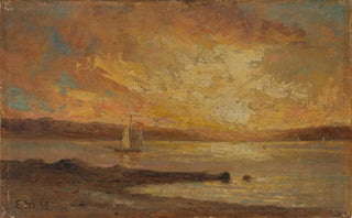 Edward Mitchell Bannister - Boat on Sea.webp