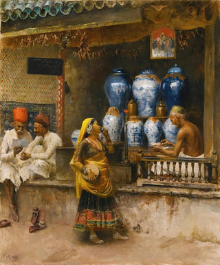 Edwin Lord Weeks - A Perfumers Shop Bombay.webp