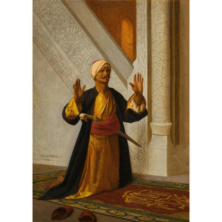 En prière - Jean-Léon Gérôme | Reproduction Tableau Décoration murale affiche copie