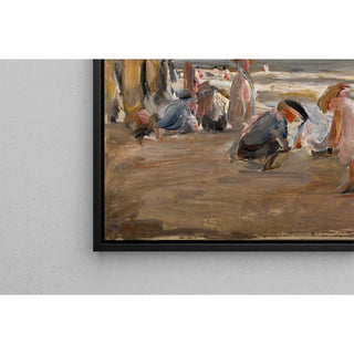 Enfants jouant sur la plage - Max Liebermann | Reproduction Tableau Décoration murale affiche copie