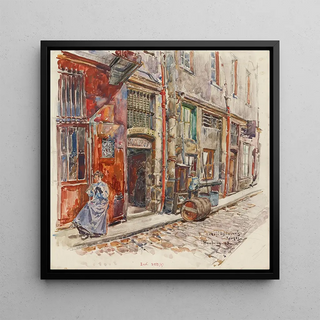 Entre l'escalier A du Marché des Enfants Rouges en 1908, 3ème arrondissement - Frédéric Houbron