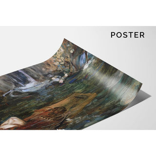 Étude pour Les Nymphes trouvant la tête d'Orphée - John William Waterhouse | Reproduction Tableau Décoration murale affiche copie