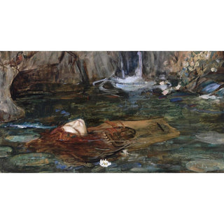 Étude pour Les Nymphes trouvant la tête d'Orphée - John William Waterhouse | Reproduction Tableau Décoration murale affiche copie
