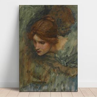 Étude pour la tête de Vénus dans L'Éveil d'Adonis - John William Waterhouse | Reproduction Tableau Décoration murale affiche copie