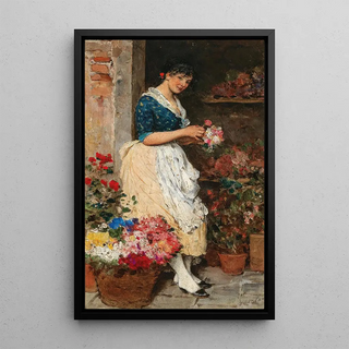Eugen von Blaas - Venezianisches Blumenmdchen.webp