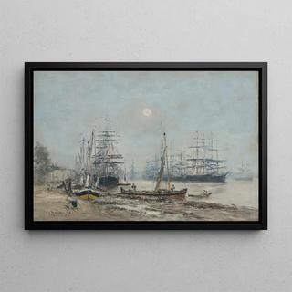Eugne Boudin - Bordeaux TroisMts dans le Port.webp
