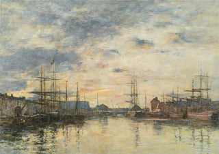 Eugne Boudin - Fcamp Le Bassin au coucher du soleil.webp