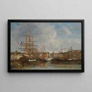 Eugne Boudin - Fte dans le bassin dHonfleur.webp