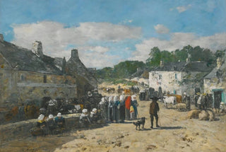 Eugne Boudin - Jour De Foire En Bretagne.webp