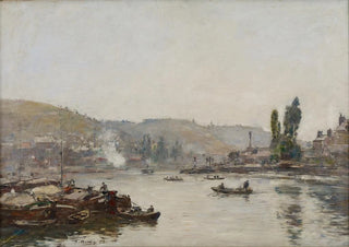 Eugne Boudin - La Seine Rouen The Seine at Rouen.webp