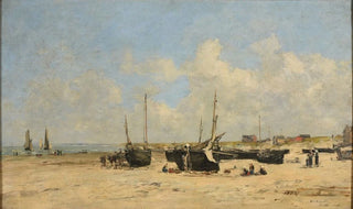 Eugne Boudin - Plage de Berck mare basse.webp