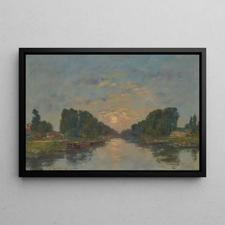 Eugne Boudin - SaintValrysurSomme Effet de lune sur le canal.webp