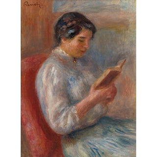 Femme Lisant - Pierre-Auguste Renoir | Reproduction Tableau Décoration murale affiche copie