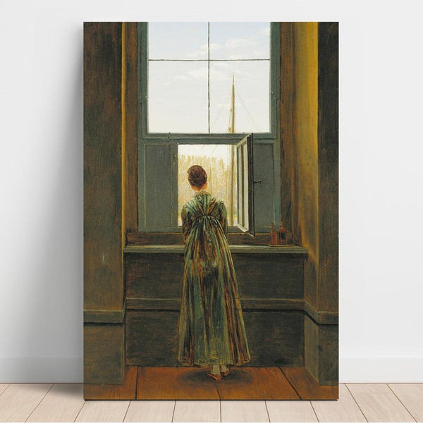 Reprodukcja obrazu Kobieta przy oknie - Caspar David Friedrich