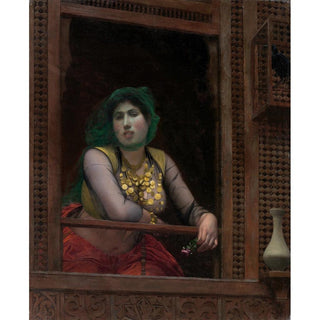 Femme au balcon - Jean-Léon Gérôme | Reproduction Tableau Décoration murale affiche copie