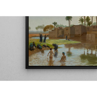 Femmes Fellahs au Bain - Jean-Léon Gérôme | Reproduction Tableau Décoration murale affiche copie