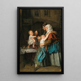 Ferdinand Georg Waldmller - The Grandparents Visit.webp