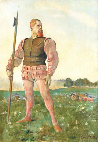 Ferdinand Hodler - The angry warrior.webp