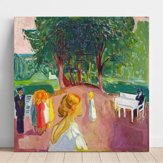 Flirt dans le parc - Edvard Munch | Reproduction Tableau Décoration murale affiche copie