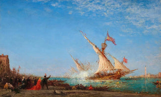 Flix Ziem - Coup de canon Venise jour de fte.webp