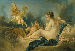 Follower Of Franois Boucher - Seated Nymph with Flutes.webp