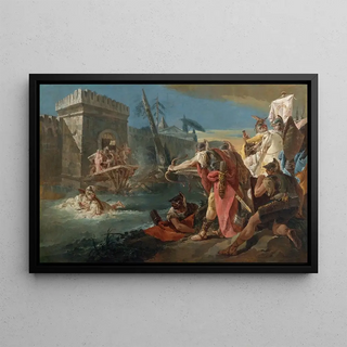 Follower Of Giovanni Battista Tiepolo - Horatius Cocles Defending Rome Against The Etruscans.webp