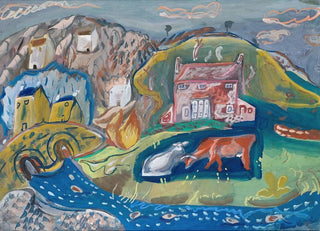 Frances Hodgkins - Solva Fishing Village in Pembrokeshire.webp