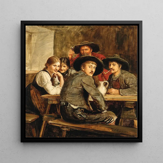 Franz von Defregger - A Cheerful Party.webp