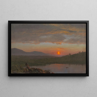 Frederic Edwin Church - Hudson Valley New York at Sunset.webp