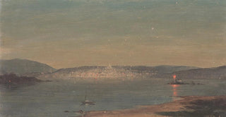 Frederic Edwin Church - Night View of a Seaport.webp