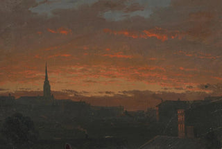 Frederic Edwin Church - Sunset at Hudson New York.webp