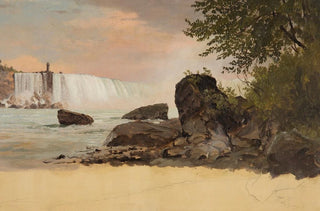 Frederic Edwin Church - View of the Canadian Falls and Goat Island.webp