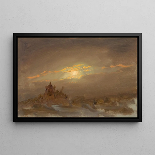 Frederic Edwin Church - Winter Landscape at Moonlight.webp