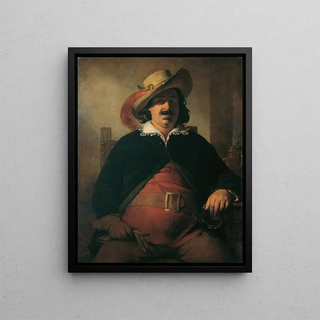 Friedrich von Amerling - Der Landschaftsmaler Ignaz Raffalt als Falstaff.webp