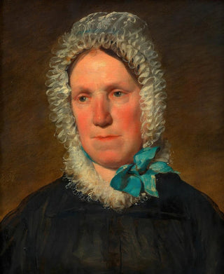 Friedrich von Amerling - Josepha Kaltenthaler mit Spitzenhubchen Mutter der 1 Frau des Knstlers.webp