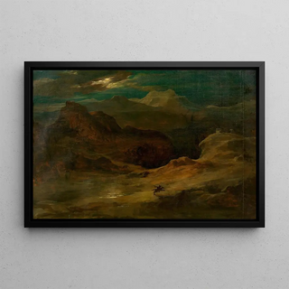 Friedrich von Amerling - Mondlandschaft Walpurgisnacht.webp