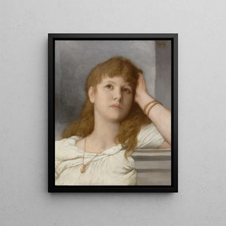 Gabriel von Max - Nachdenkliche Frau.webp