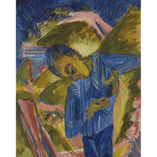 Garçon avec des bonbons - Ernst Ludwig Kirchner | Reproduction Tableau Décoration murale affiche copie