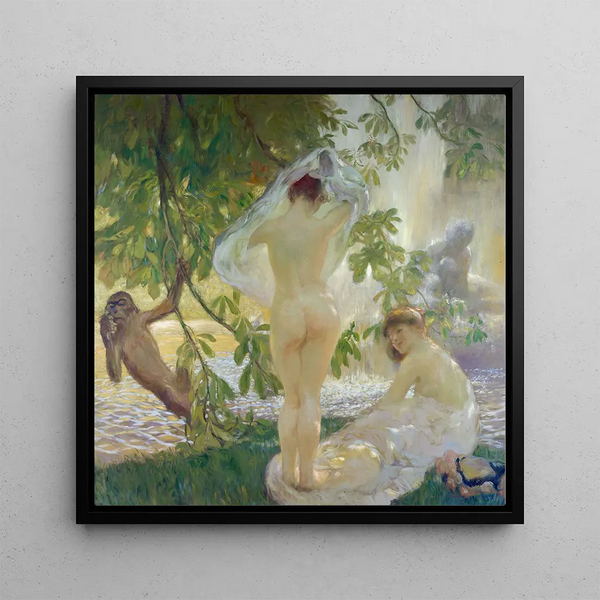 La chemise enlevée des baigneuses - Gaston La Touche — oprawiony obraz na ścianie