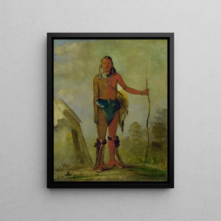 George Catlin - AihNoWa The Fire a Fox Medicine Man.webp