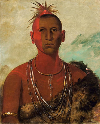 George Catlin - NhSesKuk Whirling Thunder Eldest Son of Black Hawk.webp