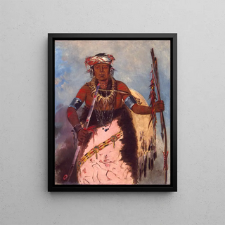 George Catlin - NotchEeNngA No Heart Called White Cloud Chief of The Tribe.webp