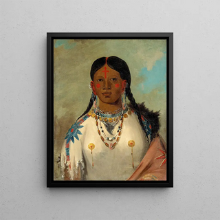 George Catlin - TsSeWoNaTs She Who Bathes Her Knees Wife of The Chief.webp